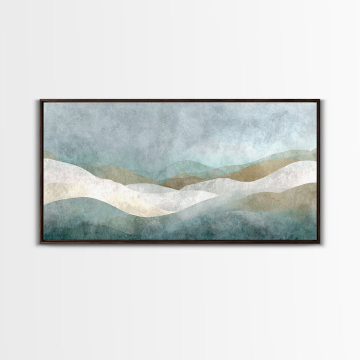 Minimal Geometric Composition Canvas Print, Waiting Room Art, Abstract Art, Waiting Room Decor, Calm, Landscape, WRA-2x1-73