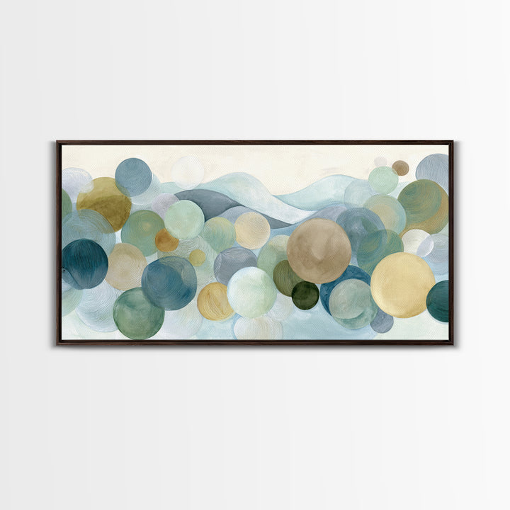 Abstract Circles Suggesting Calm Movement Canvas Print, Waiting Room Art, Waiting Room Decor, Abstract Art, Calm, WRA-2x1-78