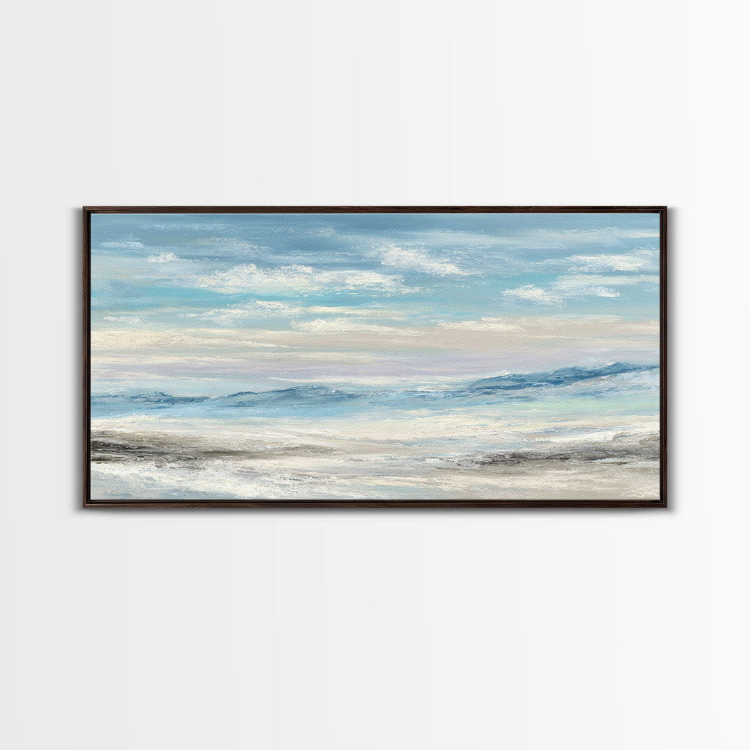 Calming Landscape with Open Sky and Gentle Canvas Print, Waiting Room Art, Living Room Wall Art, Waiting Room Decor, Calm, WRA-2x1-93