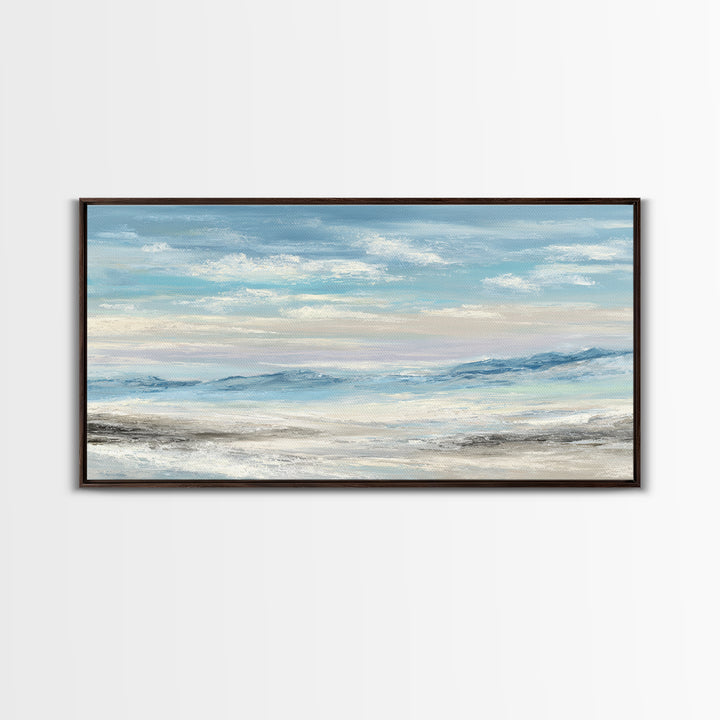 Calming Landscape with Open Sky and Gentle Canvas Print, Waiting Room Art, Living Room Wall Art, Waiting Room Decor, Calm, WRA-2x1-93
