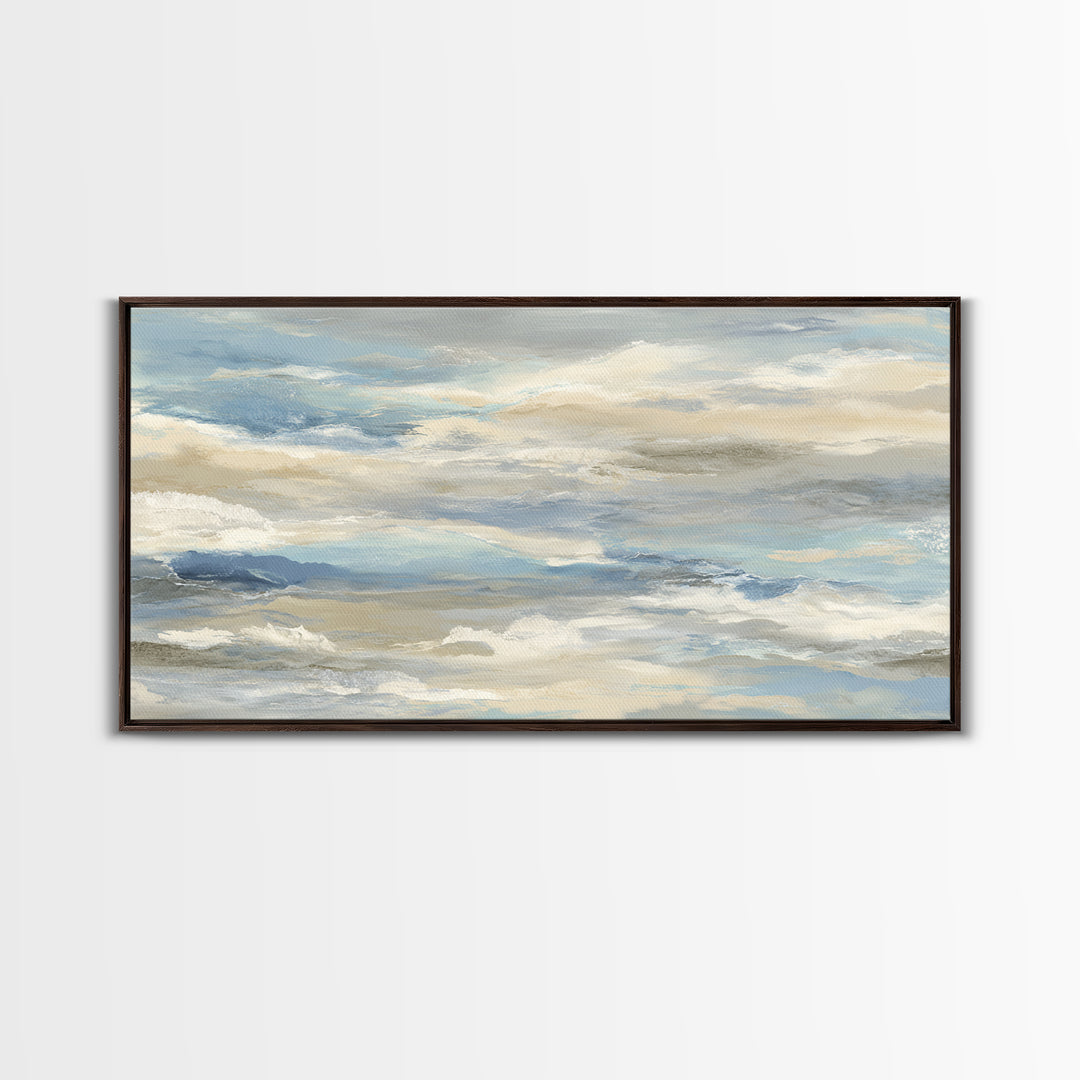 Soft Abstract Waves Canvas Print, Waiting Room Art, Wall Decor, Waiting Room Decor, Fine Art, Calm, Minimalist Wall Art, WRA-2x1-94