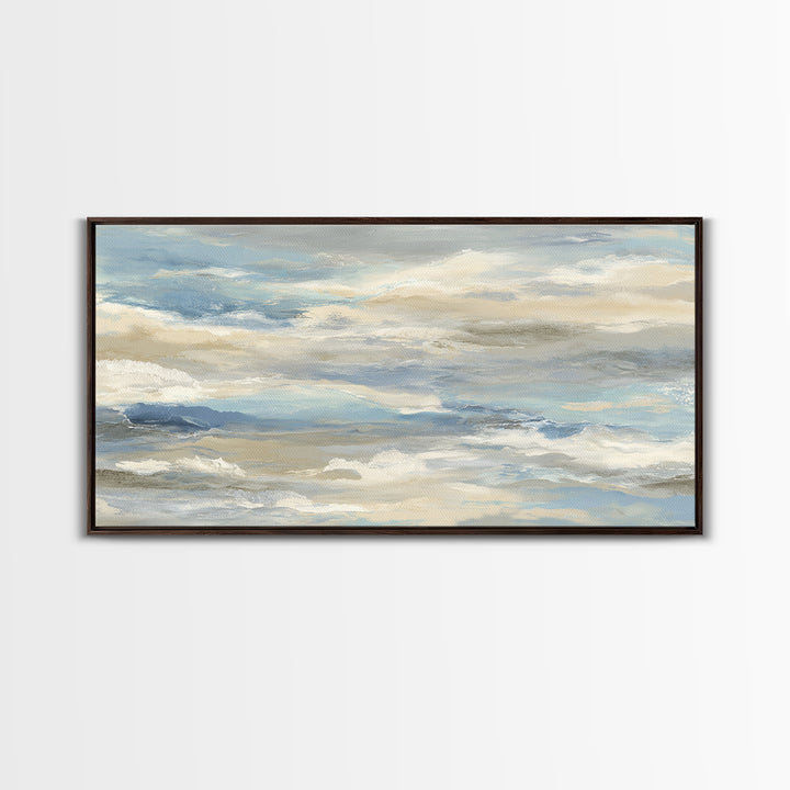 Soft Abstract Waves Canvas Print, Waiting Room Art, Wall Decor, Waiting Room Decor, Fine Art, Calm, Minimalist Wall Art, WRA-2x1-94