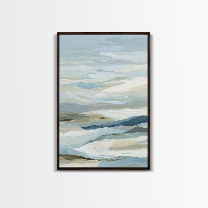 Soft Abstract Waves Canvas Print, Waiting Room Art, Luxury Decor, Waiting Room Decor, Abstract Art, Calm, Original Art, WRA-2x3-10
