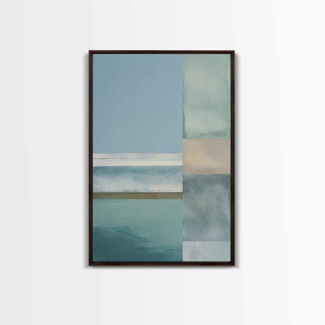 Minimal Geometric Composition Framed Canvas Print, Waiting Room Art, Wall Decor, Waiting Room Decor, Abstract Art, Calm, WRA-2x3-13