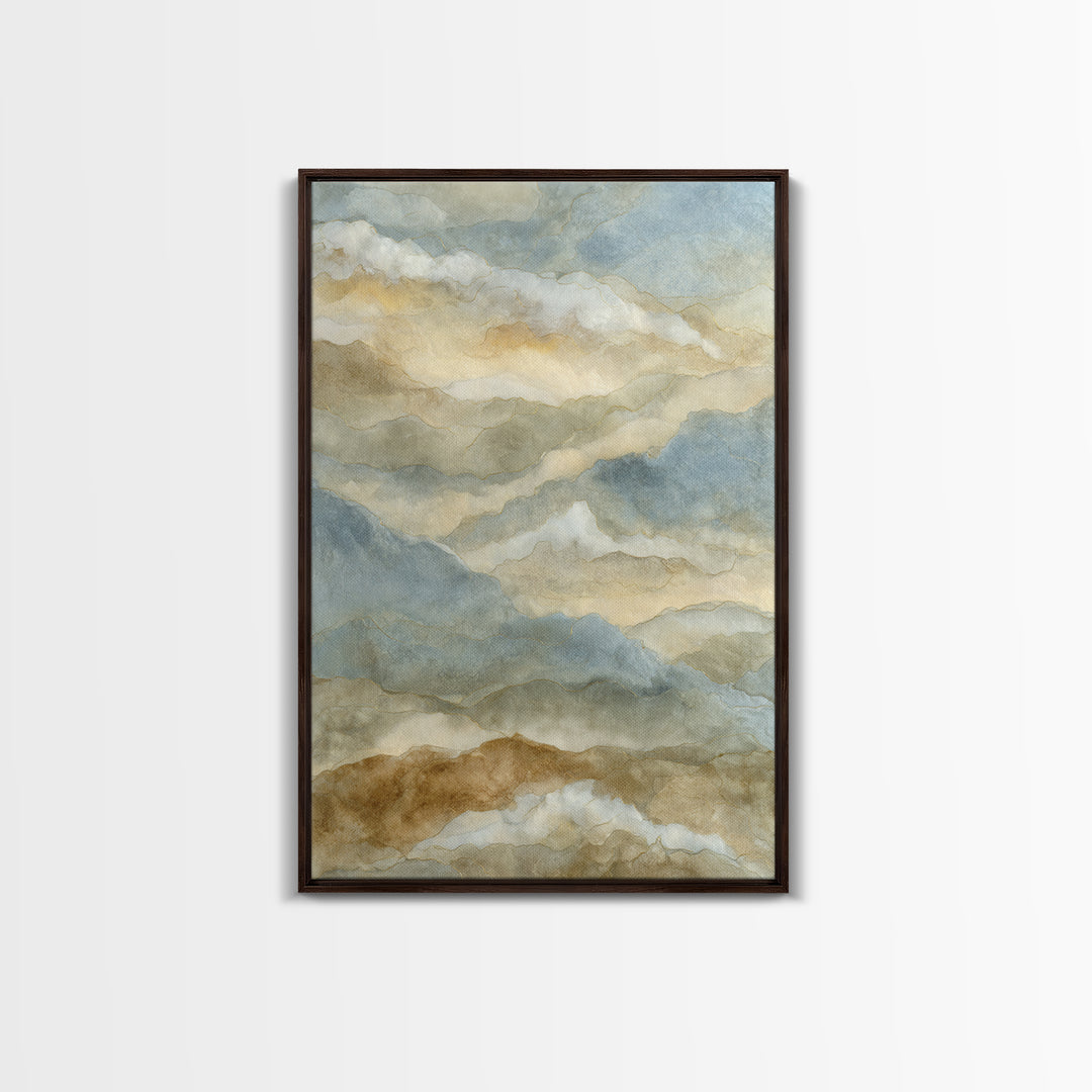 Warm Desert Sunrise Canvas Print, Waiting Room Art, Office Decor, Waiting Room Decor, Oil Painting, Calm, Gallery Wall Art, WRA-2x3-45