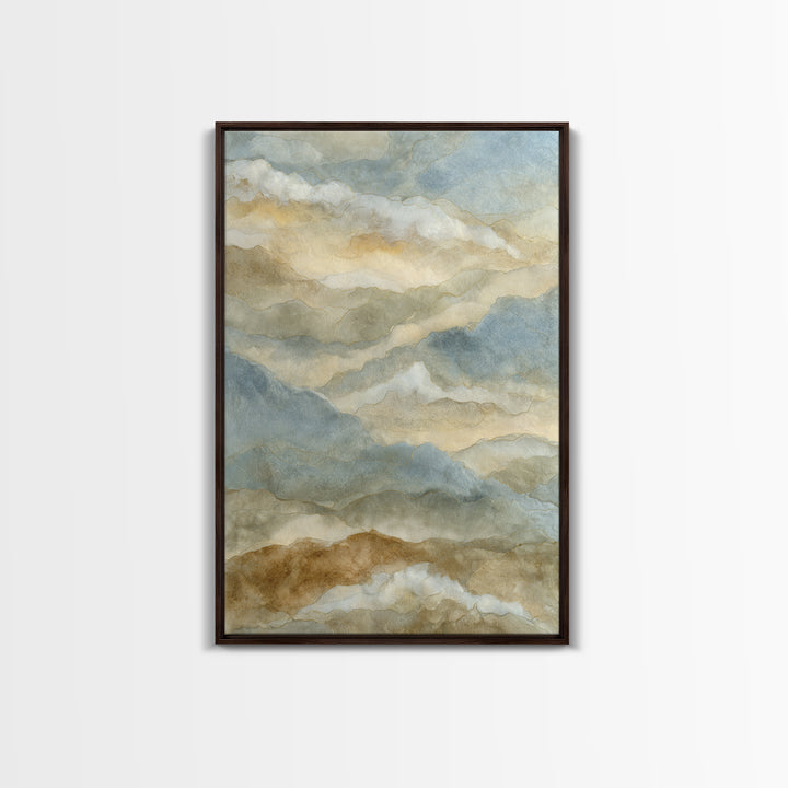Warm Desert Sunrise Canvas Print, Waiting Room Art, Office Decor, Waiting Room Decor, Oil Painting, Calm, Gallery Wall Art, WRA-2x3-45