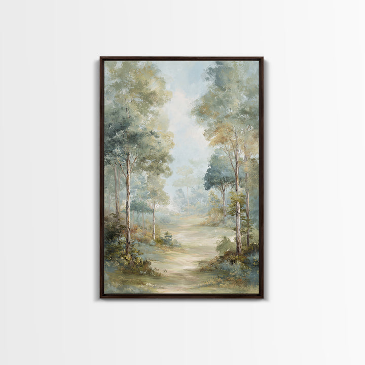 Misty Forest Path Canvas Print, Waiting Room Art, Office Decor, Waiting Room Decor, Fine Art, Calm, Gallery Wall Art, WRA-2x3-67