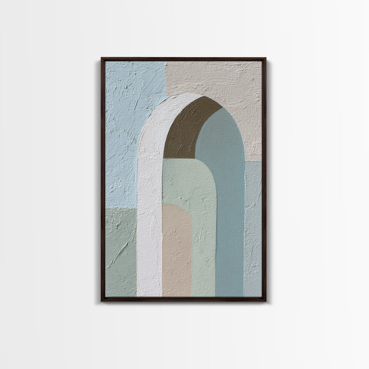Modern Neutral Arch Abstraction Canvas Print, Waiting Room Art, Floral Wall Art, Waiting Room Decor, Abstract Art, Calm, WRA-2x3-77