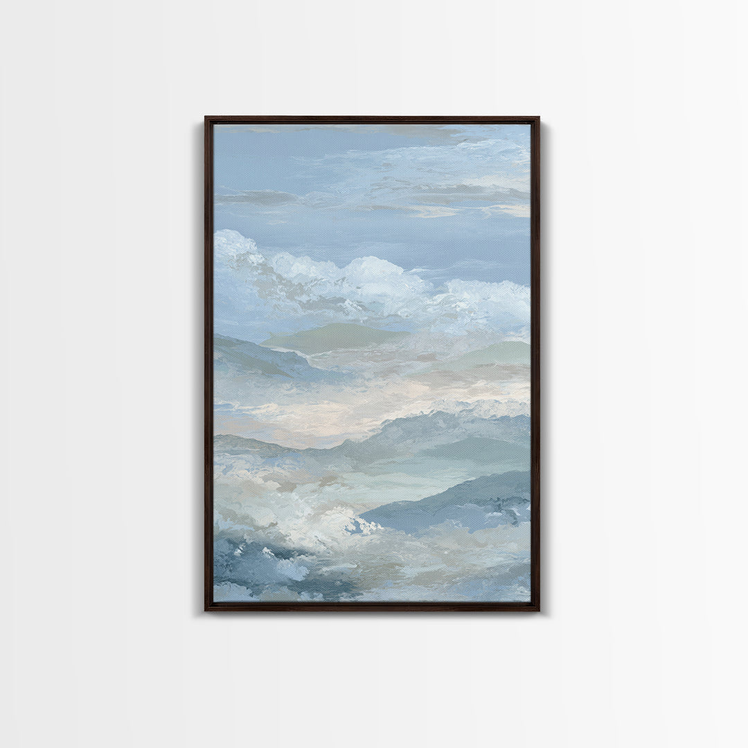 Light Marble Texture Abstract Framed Canvas Print, Waiting Room Art, Abstract, Waiting Room Decor, Abstract Art, Calm, WRA-2x3-8