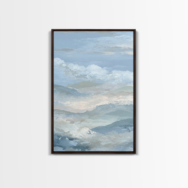 Light Marble Texture Abstract Framed Canvas Print, Waiting Room Art, Abstract, Waiting Room Decor, Abstract Art, Calm, WRA-2x3-8