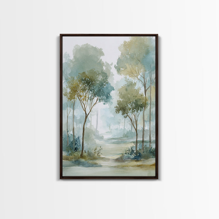 Misty Forest Path Canvas Print, Waiting Room Art, Office Wall Decor, Waiting Room Decor, Fine Art, Calm, Photography Print, WRA-2x3-91