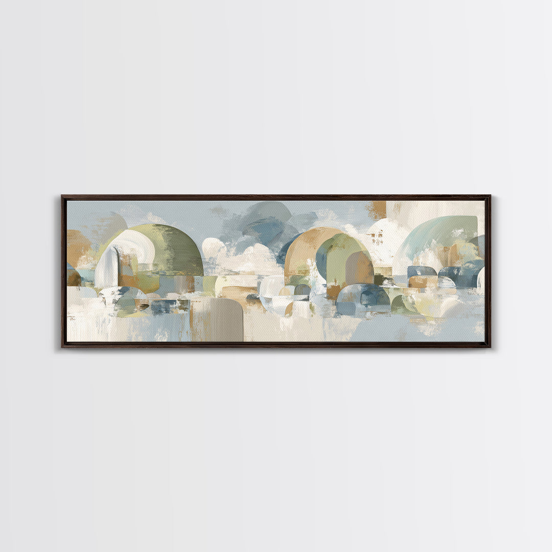Modern Neutral Arch Abstraction Canvas Print, Waiting Room Art, Wall Sculpture, Waiting Room Decor, Calm, Dog Wall Art, WRA-3x1-13