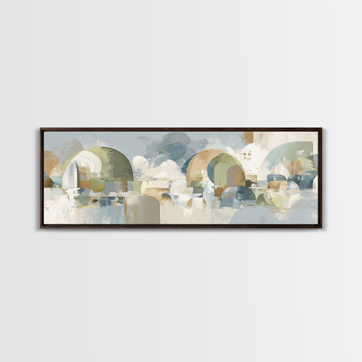 Modern Neutral Arch Abstraction Canvas Print, Waiting Room Art, Wall Sculpture, Waiting Room Decor, Calm, Dog Wall Art, WRA-3x1-13