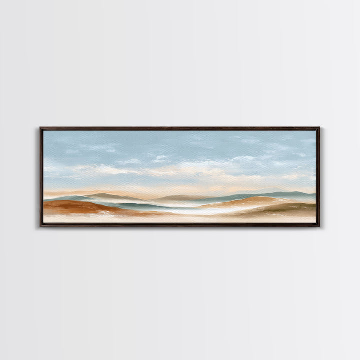 Warm Desert Sunrise Canvas Print, Waiting Room Art, Bauhaus Print, Waiting Room Decor, Fine Art, Calm, Dental Office Decor, WRA-3x1-29