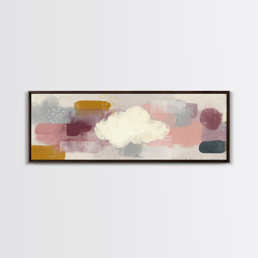Neutral Botanical Branch Canvas Print, Waiting Room Art, Art, Waiting Room Decor, Calm, Bauhaus Print, Minimalist Wall Art, WRA-3x1-43
