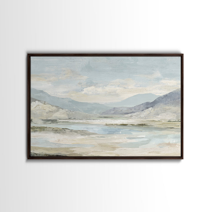 Light Marble Texture Abstract Framed Canvas Print, Waiting Room Art, Fine Art Print, Waiting Room Decor, Abstract Art, Calm, WRA-3x2-100