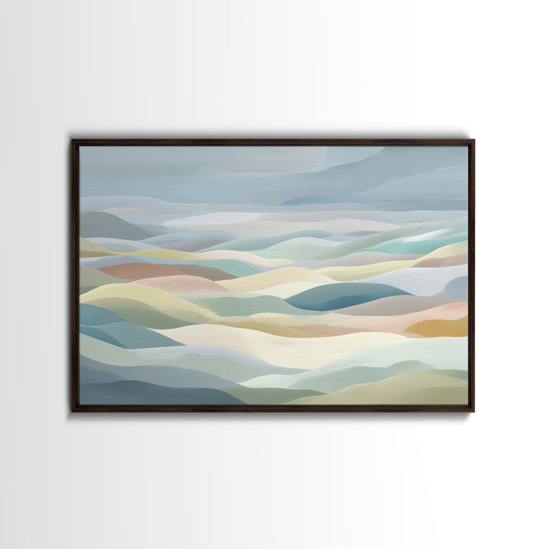 Pastel Rainbow Shapes for Pediatric Spaces Canvas Print, Waiting Room Art, Printable Art, Waiting Room Decor, Abstract Art, WRA-3x2-22