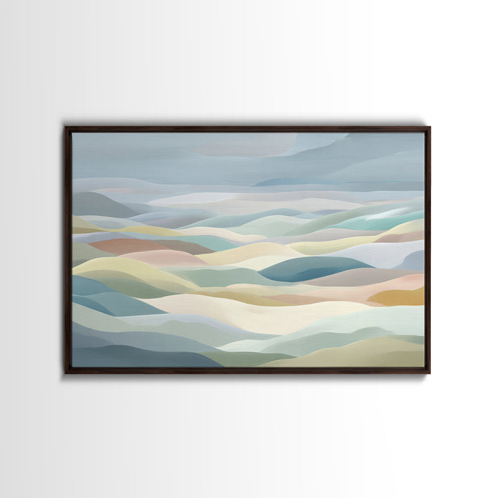 Pastel Rainbow Shapes for Pediatric Spaces Canvas Print, Waiting Room Art, Printable Art, Waiting Room Decor, Abstract Art, WRA-3x2-22