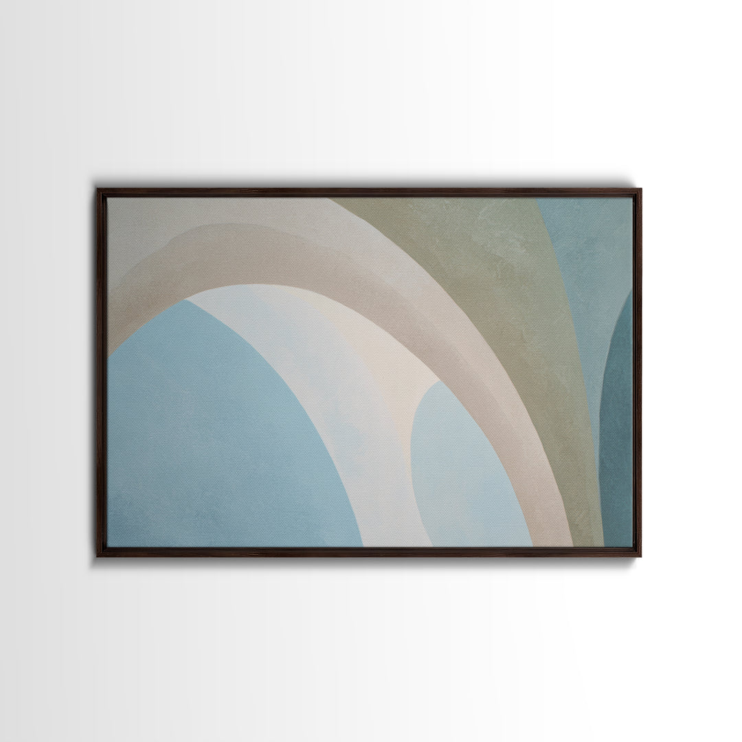 Modern Neutral Arch Abstraction Framed Canvas Print, Waiting Room Art, Office Art, Waiting Room Decor, Fine Art, Calm, WRA-3x2-25