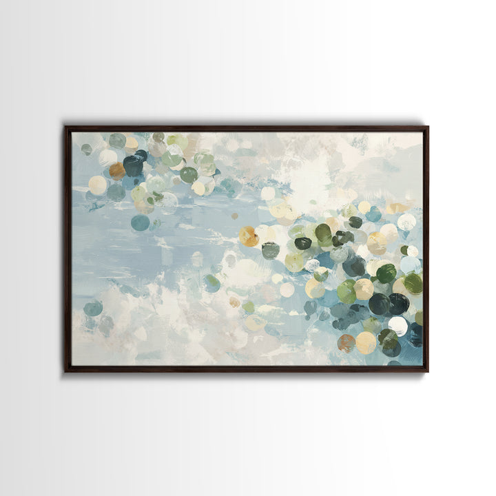 Abstract Circles Suggesting Calm Movement Canvas Print, Waiting Room Art, Floral Wall Art, Waiting Room Decor, Abstract Art, WRA-3x2-38