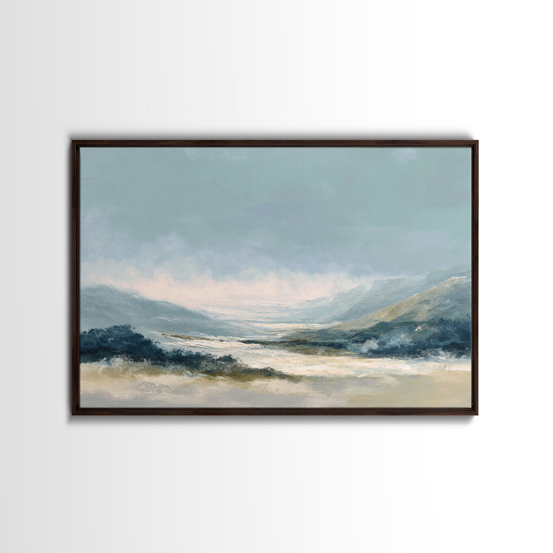 Soft Abstract Waves Canvas Print, Waiting Room Art, Office Wall Decor, Waiting Room Decor, Fine Art, Calm, Photography Print, WRA-3x2-54