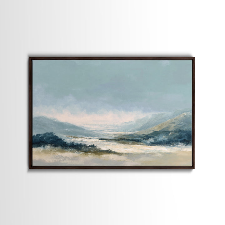 Soft Abstract Waves Canvas Print, Waiting Room Art, Office Wall Decor, Waiting Room Decor, Fine Art, Calm, Photography Print, WRA-3x2-54