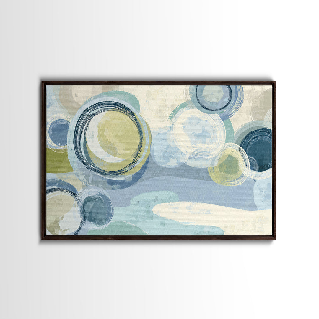 Abstract Circles Suggesting Calm Movement Canvas Print, Waiting Room Art, Floral Wall Art, Waiting Room Decor, Abstract Art, WRA-3x2-62