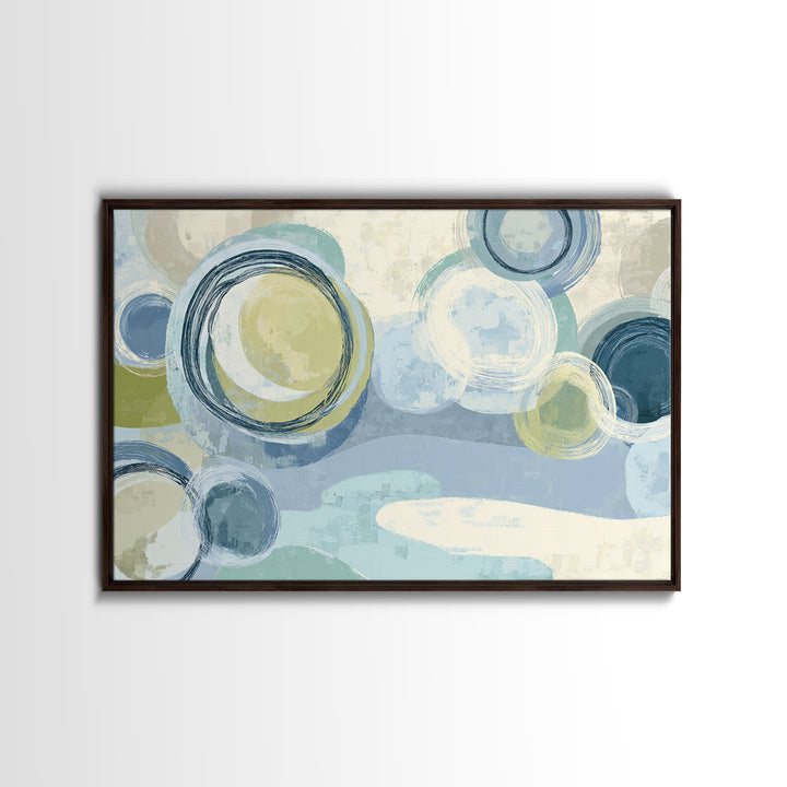 Abstract Circles Suggesting Calm Movement Canvas Print, Waiting Room Art, Floral Wall Art, Waiting Room Decor, Abstract Art, WRA-3x2-62
