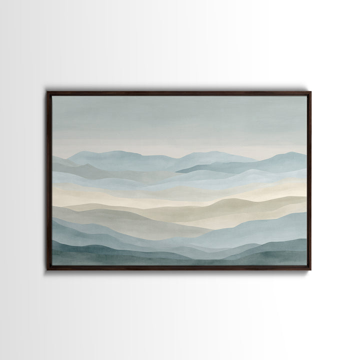 Simple Mountain Layers Canvas Print, Waiting Room Art, Modern Art, Waiting Room Decor, Fine Art, Calm, Therapy Office Decor, WRA-3x2-66