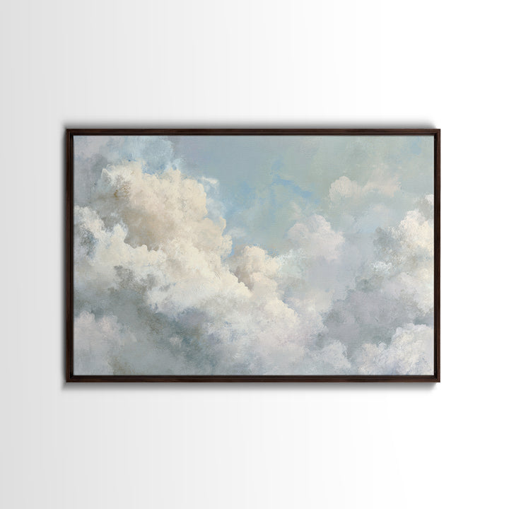 Large Cloudscape with Hopeful Light Canvas Print, Waiting Room Art, Neutral Decor, Waiting Room Decor, Fine Art, Calm, WRA-3x2-68