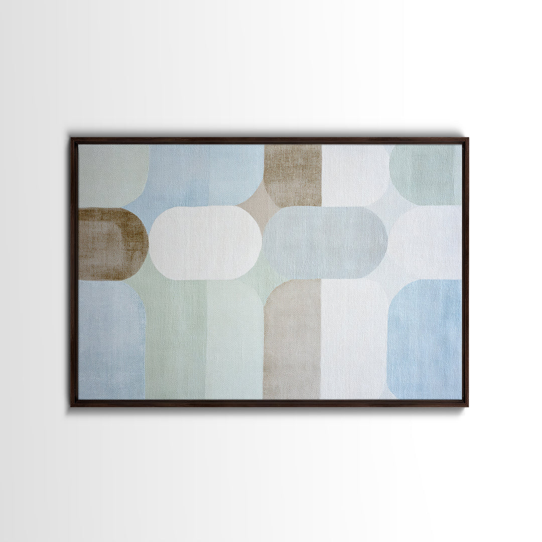 Minimal Geometric Composition Framed Canvas Print, Waiting Room Art, Therapy Office Decor, Waiting Room Decor, Abstract Art, WRA-3x2-81