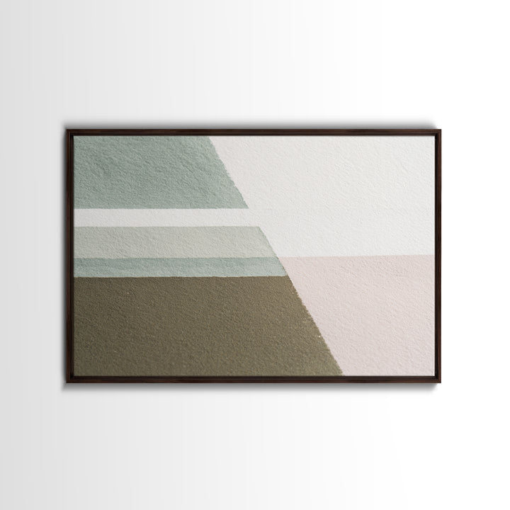Minimal Geometric Composition Framed Canvas Print, Waiting Room Art, Bauhaus Print, Waiting Room Decor, Fine Art, Calm, WRA-3x2-9