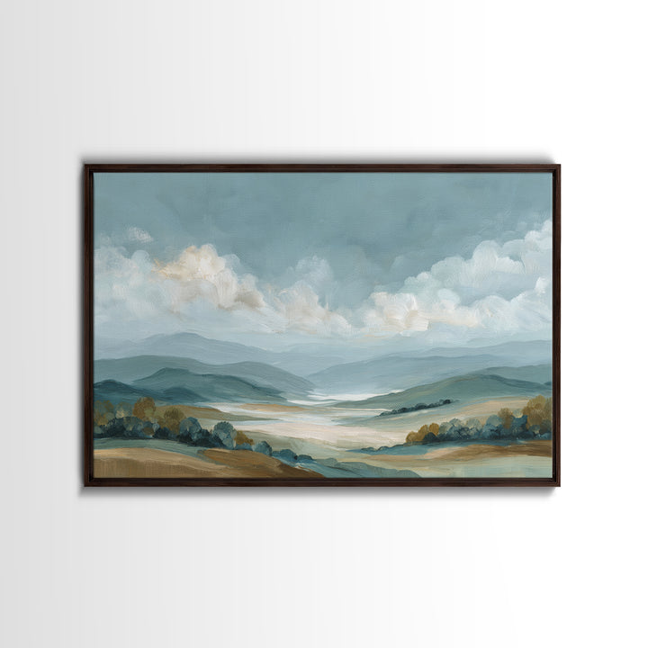 Large Cloudscape with Hopeful Light Framed Canvas Print, Waiting Room Art, Luxury Decor, Waiting Room Decor, Fine Art, Calm, WRA-3x2-92