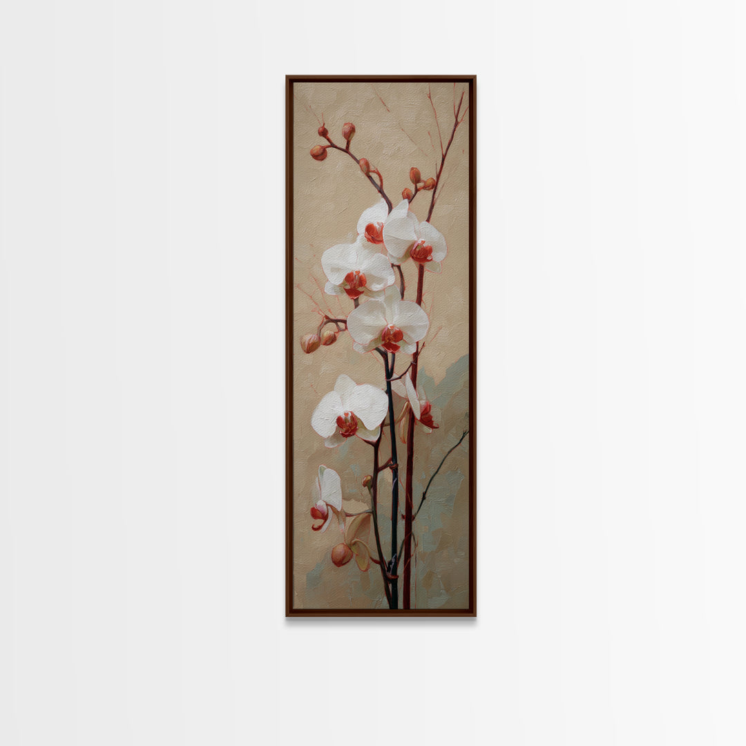 Single Orchid Stem Canvas Print, Zen Art, Beach Decor, Living Room Decor, Fine Art, Zen, Modern Decor, Fine Art Print, ZEN-1x3-11