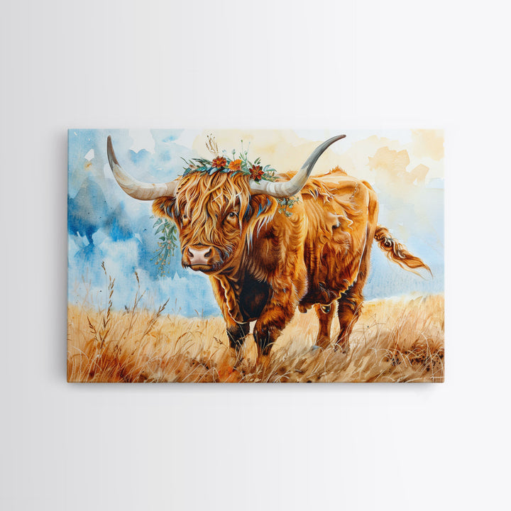 Cow Wall Art, Cow Print, Cow Wallhanging, Farmhouse Decor, Country Western Decor, Cow Lover Gift, Cottage Core Framed Art, Cute Cow