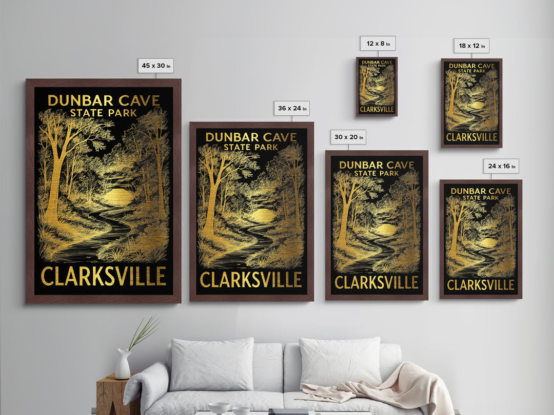 Clarksville Tennessee art, Metallic Gold Art, Modern House Art, Metal Art, Wood Framed Art, Graduation Travel Gift, Travel Gift