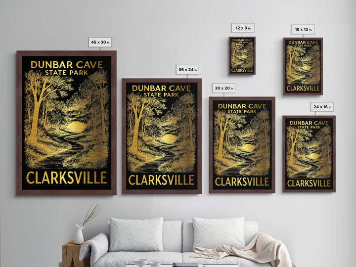 Clarksville Tennessee art, Metallic Gold Art, Modern House Art, Metal Art, Wood Framed Art, Graduation Travel Gift, Travel Gift