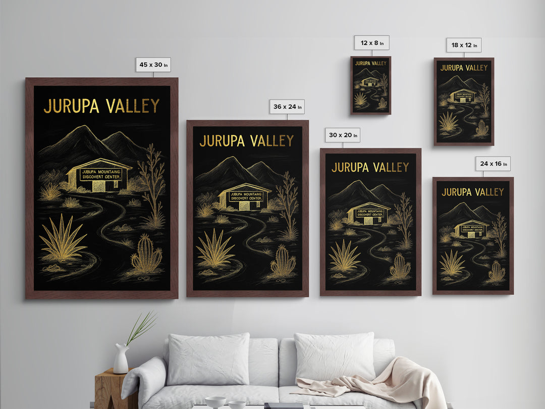 Jurupa Valley California travel, Metallic Gold Print, Modern Skyline Wall Print, Metal Art, Wood Framed Art, Adventure Lover Gift