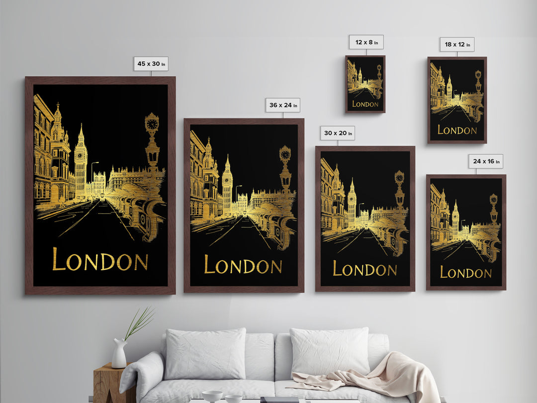 London art, Metallic Gold Art, Travel Art Prints, Metal Art, Wood Framed Art, Best Friend Gifts, Adventure Lover Gift
