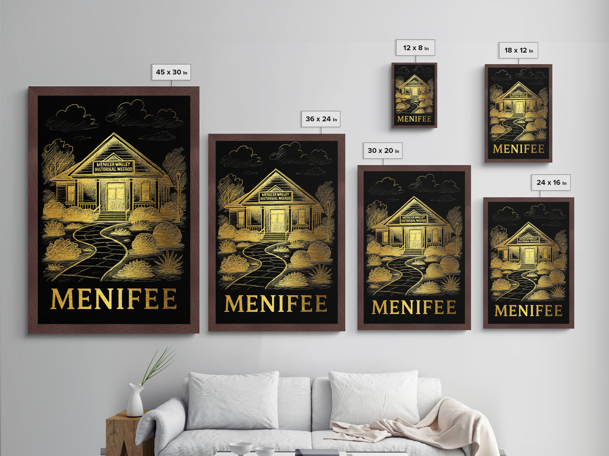 Menifee California art, Metallic Gold Art, Travel Art Prints, Metal Art, Wood Framed Art, Adventure Lover Gift