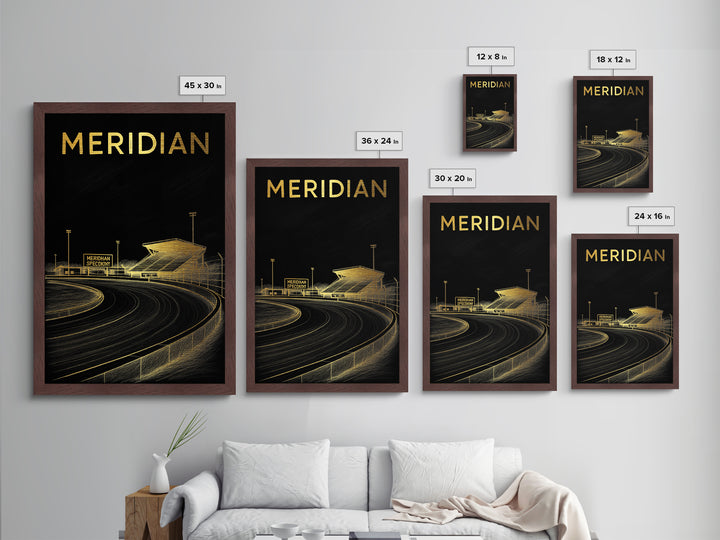 Meridian Idaho travel, Metallic Gold Print, Modern House Art, Metal Art, Wood Framed Art, Traveler Gift
