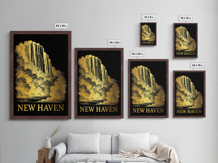 New Orleans Louisiana travel, Metallic Gold Print, Closing Gift, Metal Art, Wood Framed Art, Anniversary Travel Gift, Retirement  Gift