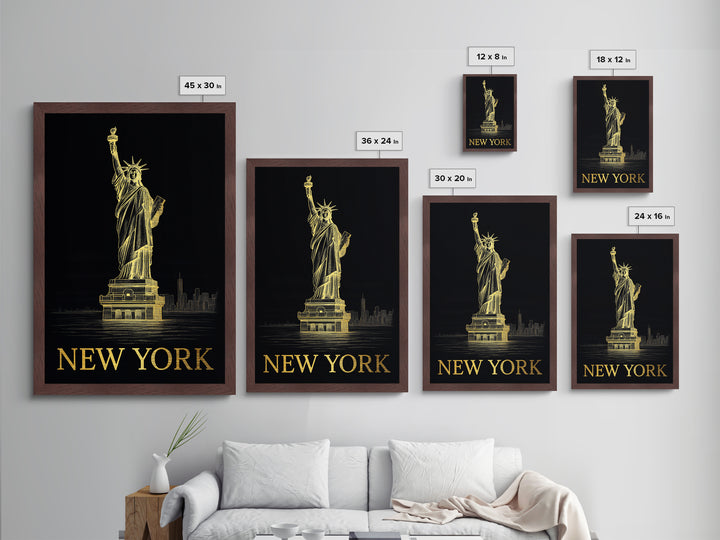 New York New York travel, Metallic Gold Print, College Dorm Décor, Metal Art, Wood Framed Art, Graduation Travel Gift, Traveler Gift