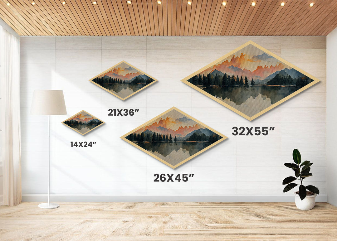 The Forest Fire - Framed Canvas Art Print - Canvas Texture Wall Art - Fire Painting - Depressing Home Decor - Statement Piece