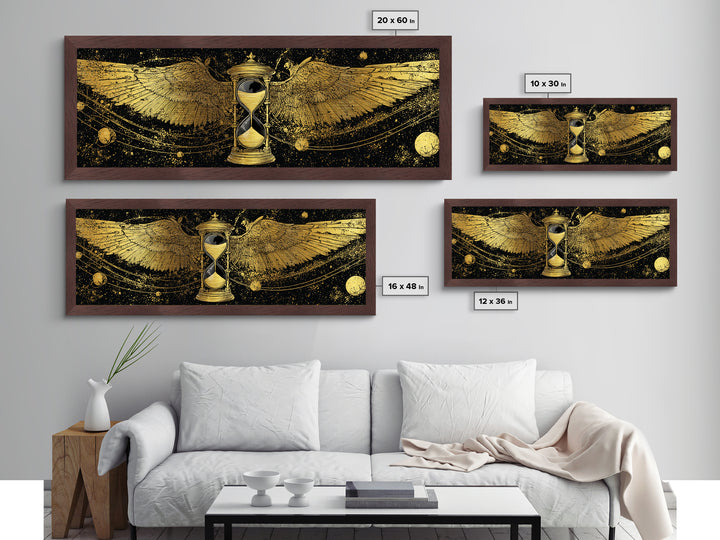 Astraeus Titan Of Stars Artwork, Greek Mythology Metallic Gold Metal Print, Celestial Titan Wall Art, Real Wood Frame
