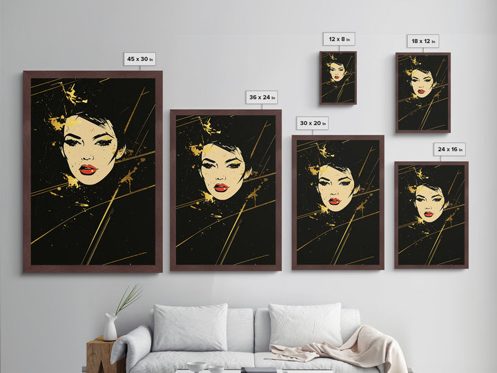 Witch’s Spell Metallic Gold Art, Gothic Halloween Potion Metal Art Wall Decor with Real Wood Frame
