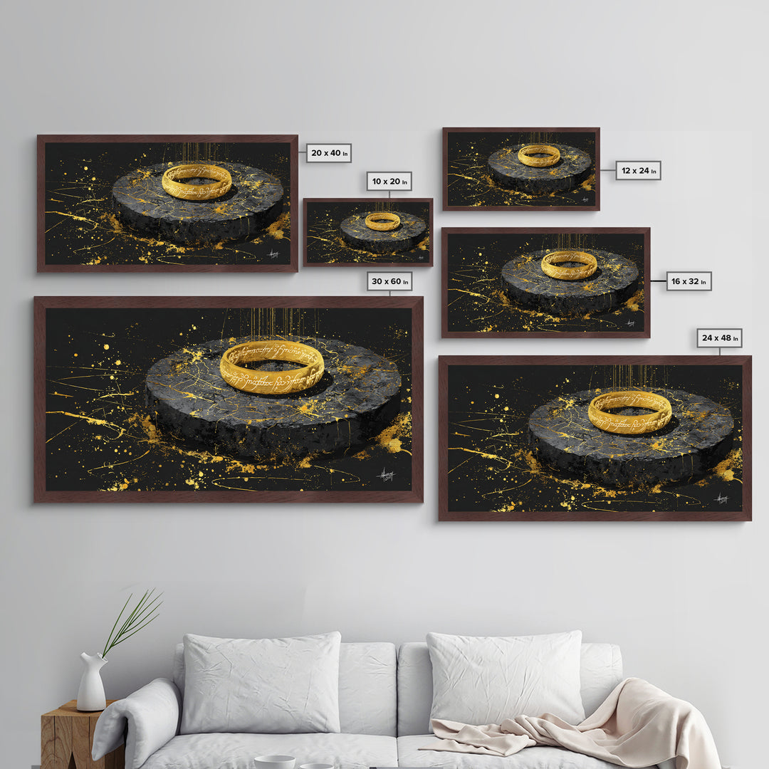 Mythic Norse Warriors Metallic Gold Art Viking Battle Silhouette Metal Art, Office Wall Decor or Dad Gift framed in real wood