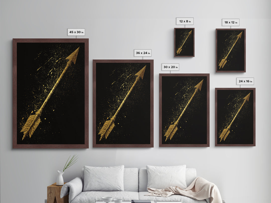 Odin’s Eye Norse Mythology Wall Decor Metallic Gold Art Metal Art, Viking Symbolic Wall Art framed in Real Wood