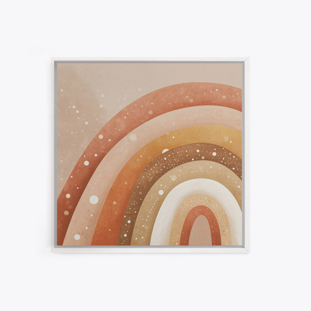Earthy Boho Rainbow Arches Wall Art, Neutral Nursery Decor, Terracotta Abstract Print, Kids Room Decor, Modern Home Decor
