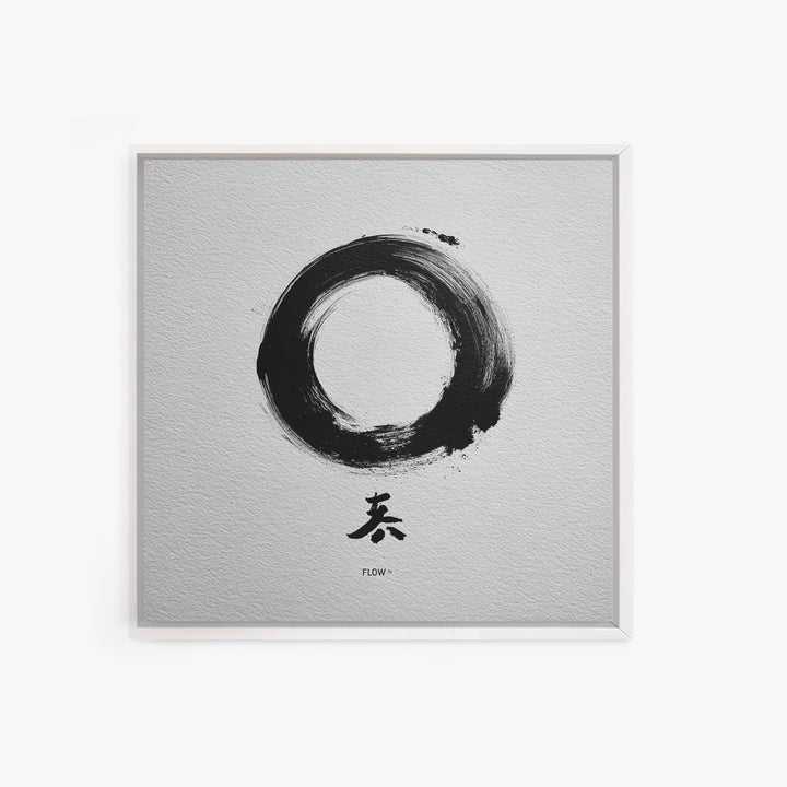 Zen Enso Circle Japanese Ink Painting Wall Art Minimalist Abstract Print Modern Home Decor Living Room Wall Art